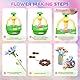 Plunack Blumenpresse Kinder, Basteln Mädchen ab 4 5 6 7 8 9 10 Jahre, DIY Kinder Blumen Basteln Spielzeug Kreativ Basteln Set Kindergeburtstag, Geburtstags Geschenk Mädchen 4 5 6 7 8 Jahre