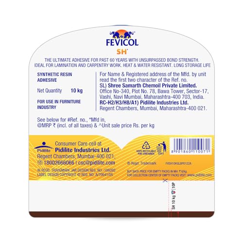 Image of Fevicol SH, The ultimate adhesive for over 60 years. 10Kg