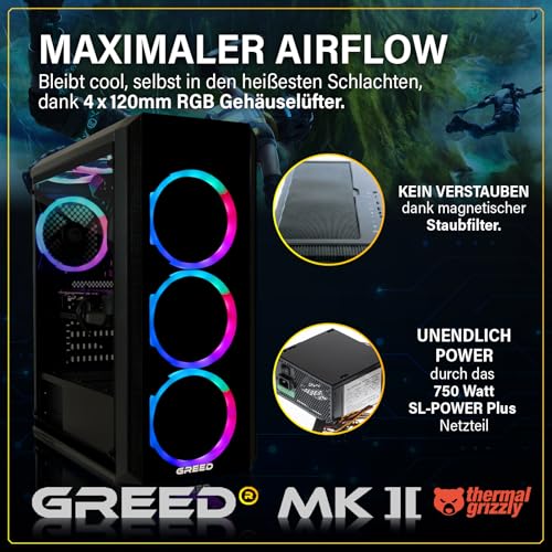 Gaming-PC mit RTX 3080 Greed MK2 und Intel Core i7