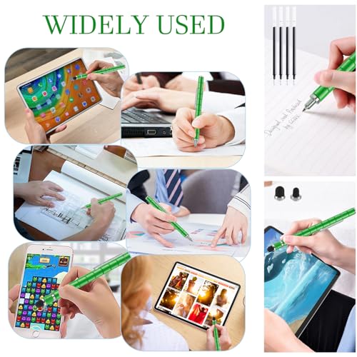 Rayong Magnetischer Kugelschreiber,Fidget Pen Magnet Stift,Coole Gadgets Stressabbau Druckkugelschreiber,Lustig Multifunktions Magnetstift Geburtstagsgeschenk für Männer Junge Frauen Kinder-Grün