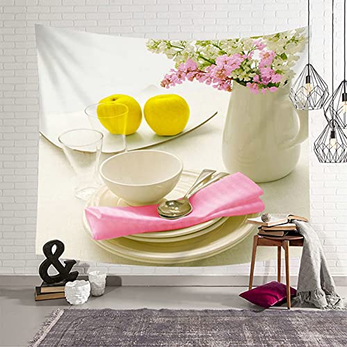 Tapiz de pared KnSam para dar un toque alegre de color a tu comedor familiar 2