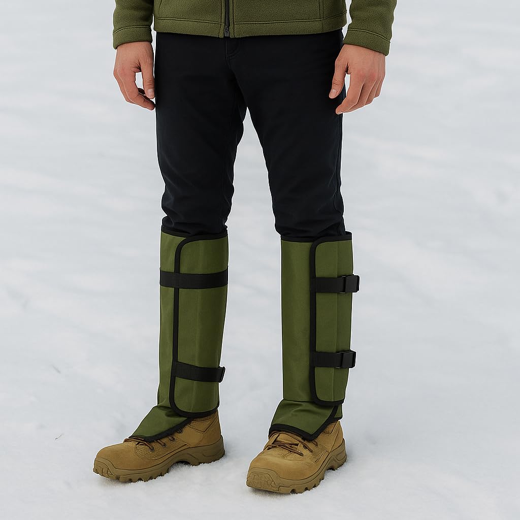 Guêtres serpent pour homme - Bottes de randonnée réglables et résistantes aux serpents - Guêtres imperméables - Protection extérieure