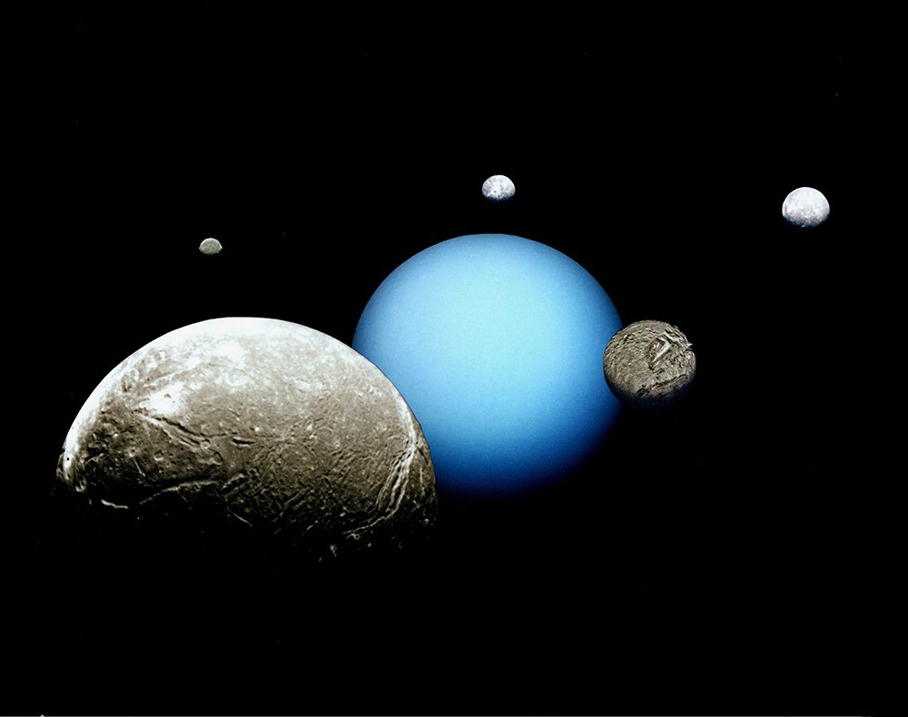 Póster de Urano de la NASA grande para decorar habitaciones sin reflejos molestos