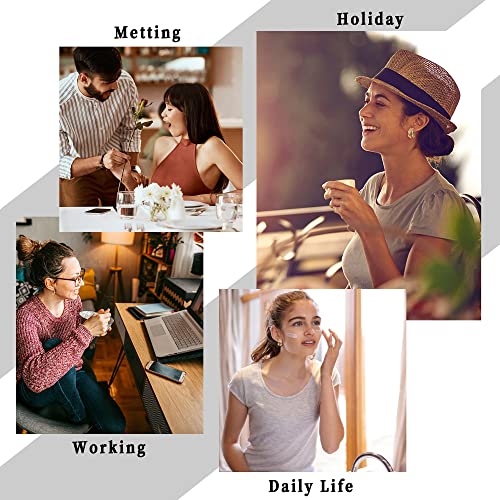 FASACCO Gold Clip On Hoop Earrings for Women Fashion Clip on Earrings Twist Round Geometric Chunky Hoop Clip Earrings No Piercing Fake Earrings4