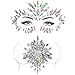 ZLXIN Face Chest Gems, Temporary Tattoo Stickers, Self-adhesive Glitter Rhinestone Body Jewels, Waterproof Crystal Face Breast Chest Gems for Rave Festival, Party or Music Concert(One Set) ... (1)