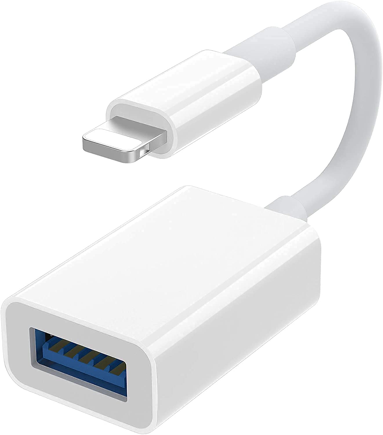 New iPad iPhone, OTG Cable for USB Camera Adapter Compatible with iPhone 11 X Max 8 7 6 Plus iPad mini Air, Support USB Flash Drive, Keyboard, Mouse, Card Reader, Hub, iOS to 13 Plug & Play-image-35