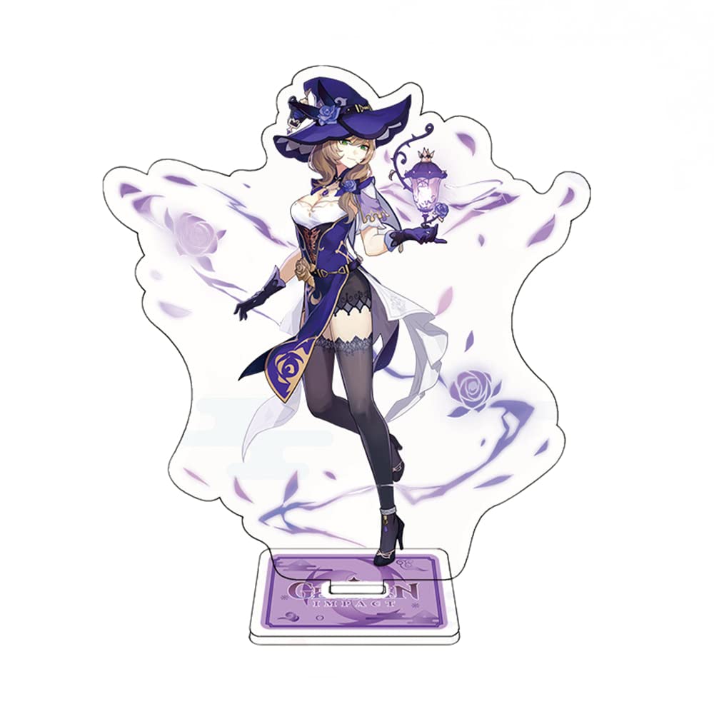 Lisa Figure Stand Genshin Impact Characters Acrylic Ornaments Game Model Collections Peripheral