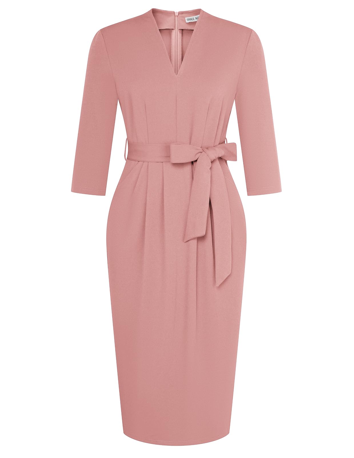 GRACE KARIN Women's 3/4 Sleeve Work Dress with Pockets