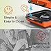 ODSD 2 Burner Camping Stove with Windshield, 20000 BTU Propane Camp Stove, Portable Folding Gas Stove, Camping Essentials Gear Includes Frying Pan, Coffee Stand & Carry Bag, Orange