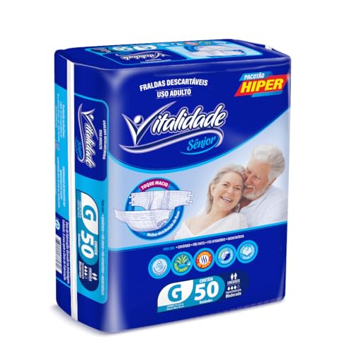 Fralda Descartável Geriátrica Prevent Care Pacotão Revenda Fita (TAMANHO G 50 UNIDADES 70 a 85kg)