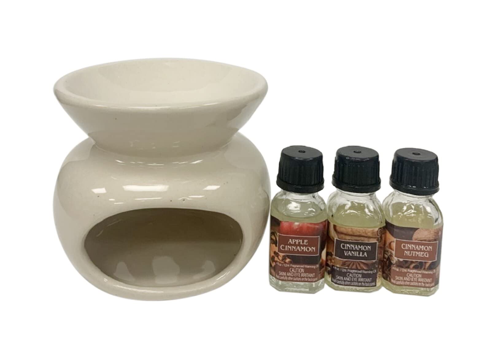 Hosley Oil Warmer with 3 x15ml Warming Oils Gift Set Great Value. Ideal Gift for Wedding Party Spa and Aromatherapy
