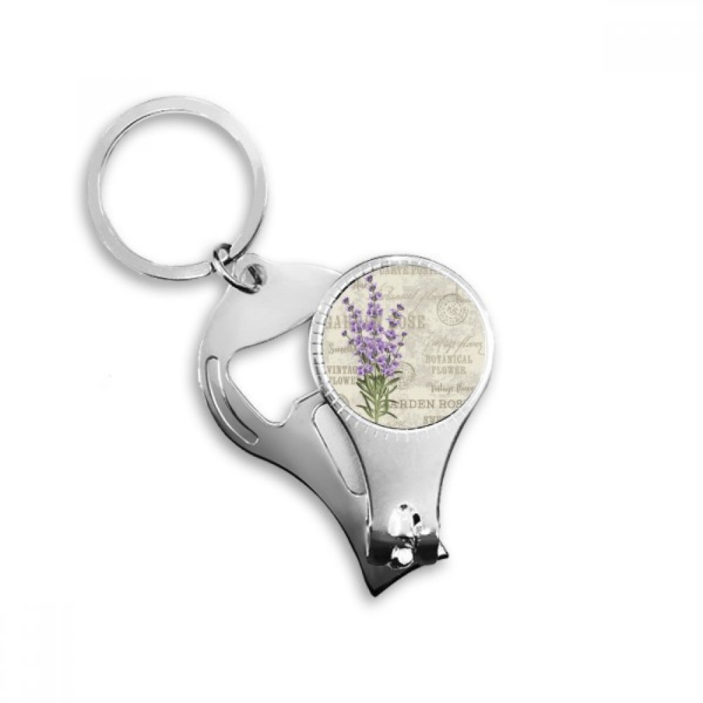 Pince à ongles fleur de lavande violette en acier de haute précision