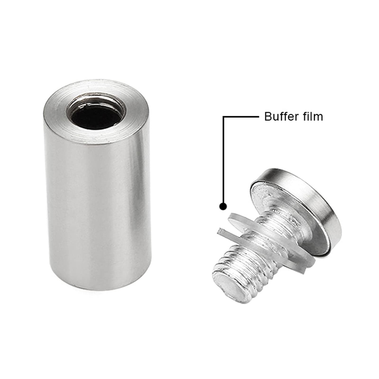 Sworznie nośne, sworznie ustalające 50 szt. reklama śruby mocujące dystans 19mm element mocujący do szkła dystans dystansowy śruby mocujące ze stali nierdzewnej, 200mm