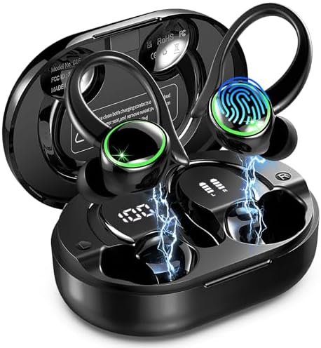2026 Ecouteurs Bluetooth sans Fil Sport, Écouteur Bluetooth 5.4 a...
