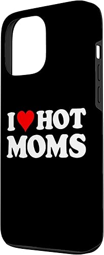 Miniatura 2 de Carcasa divertida con texto en inglés "I Love Hot Moms Red Heart para iPhone 13 Pro Max