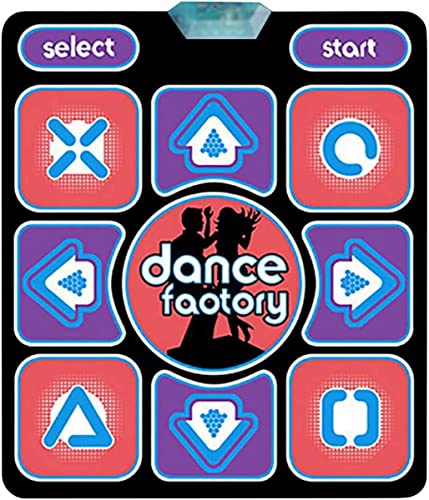 AOOPOO Dansmatta för TV och PC, Dansmatta för Barn och Vuxna, Elektronisk Musikalisk Dans Pad Leksaker, 3D Bländande Dansspel Lekmatta Jul Födelsedag Presenter för Barn Flickor