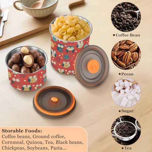 Envase de café acero inoxidable 900 ml con tapa hermética miniatura 5