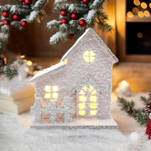 Maisons de Noël illuminées LED en matériau durable de haute qualité - 4