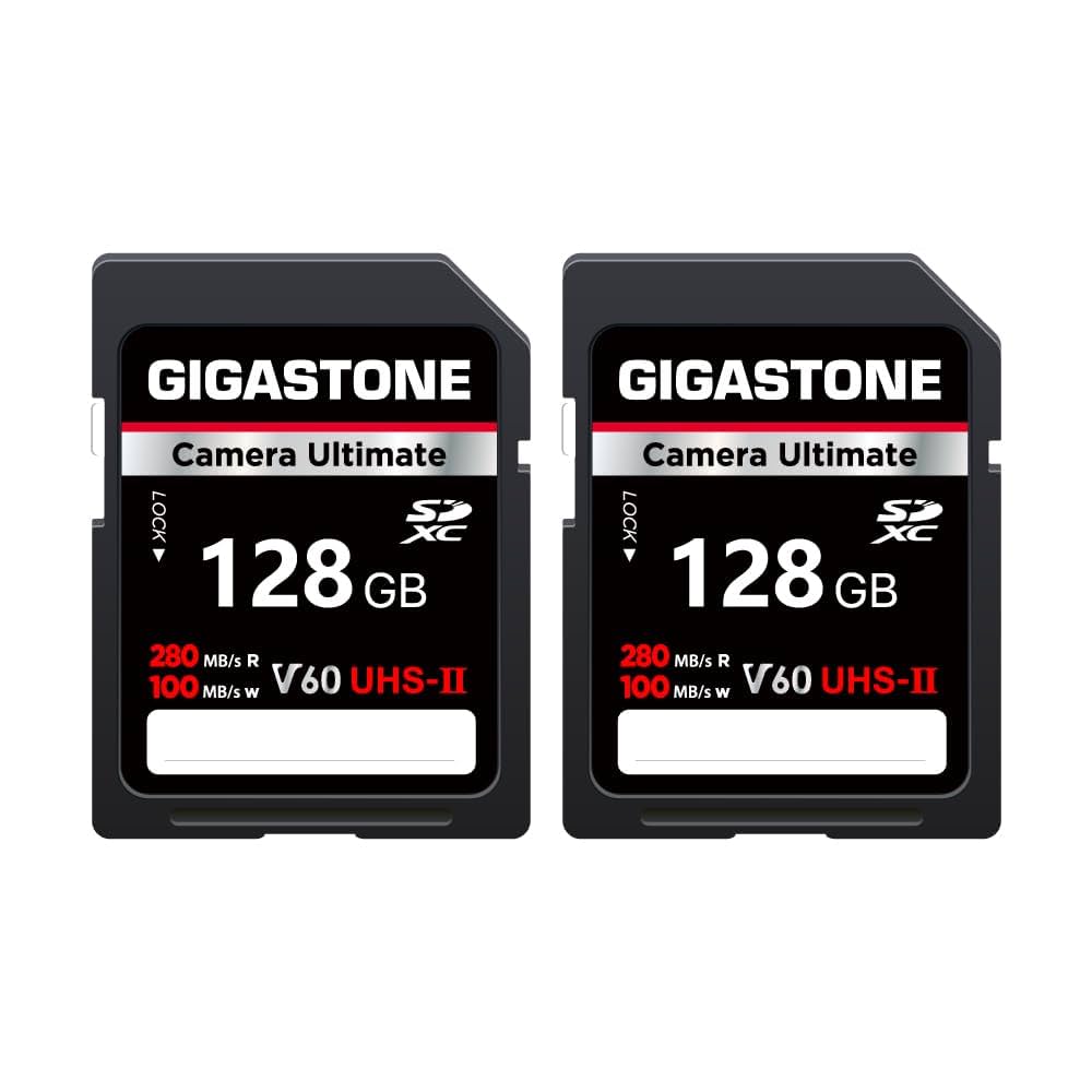 Amazon | GIGASTONE SDカード 128GB 2枚セット UHS-II V60 U3