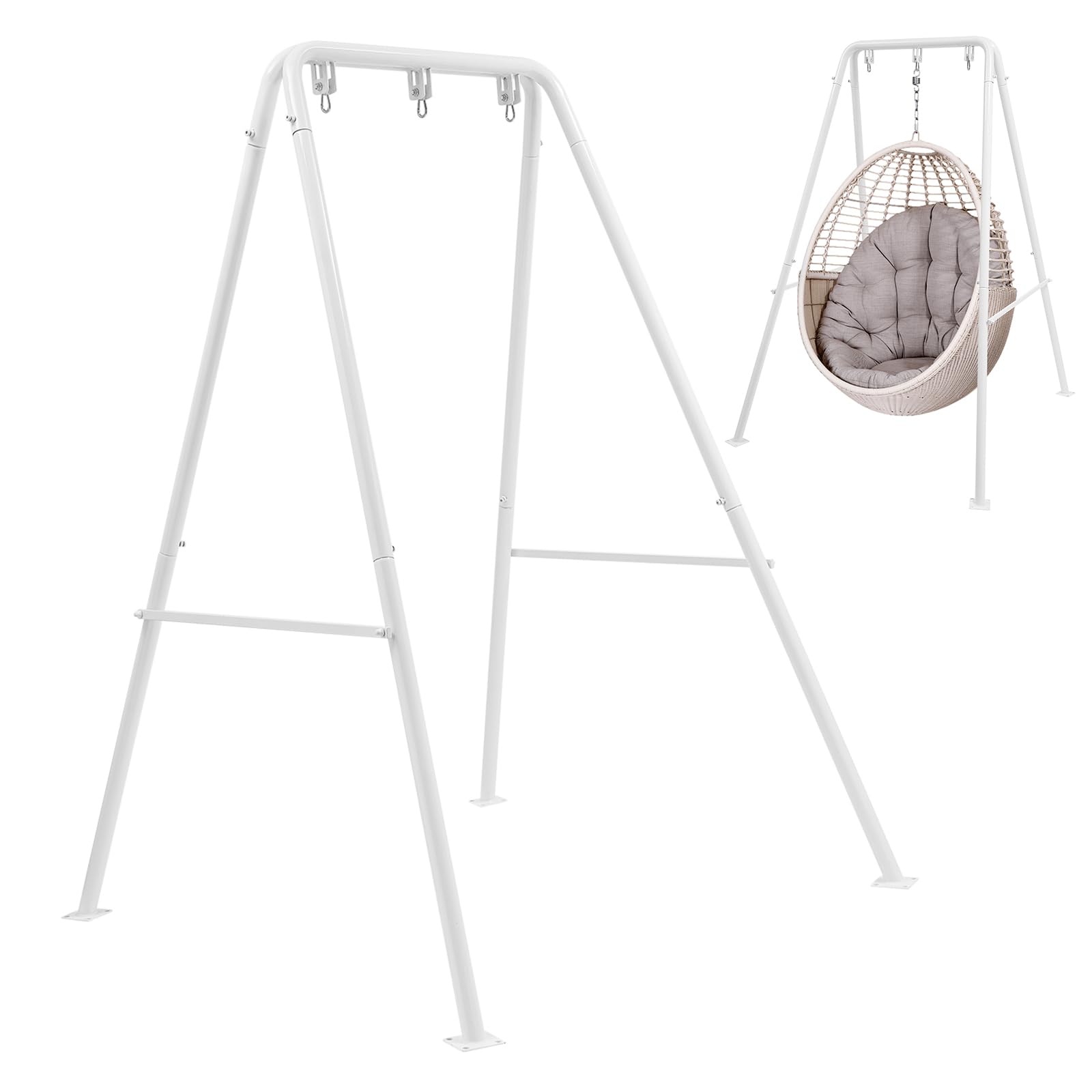 Estructura de hamaca colgante, estructura portátil para silla colgante, fácil de montar (silla colgante no incluida), marco de hamaca para interior y exterior