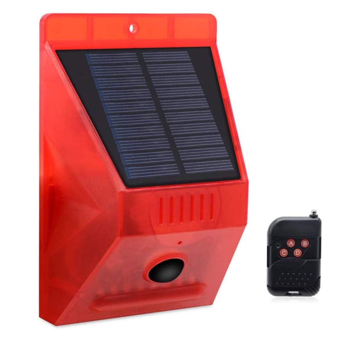 Répulsif solaire anti-prédateurs à sirène 129 dB et flashs stroboscopiques pour clôture