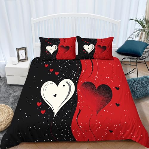 Housse de couette avec fermeture éclair 240x260 parure lit douce - 5
