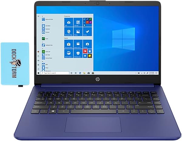 2022 HP 14z Everyday Value HD Laptop azul índigo (AMD Ryzen 3 5300U 4 núcleos, 16GB RAM, SSD PCIe de 1 TB, AMD Radeon, 14.0" 60Hz (1366 x 768), WiFi 6, Bluetooth, cámara web HD, tarjeta SD, Win 10 Home) con concentrador 🥇✔️ ® A Pedido 🏆™
