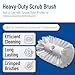 SPARTA Spectrum Tank and Kettle Scrub Brush Head Heavy-Duty Tile Brush, Handle Compatible (Sold Separately) for Optimal Access in Spacious Containers, Nylon Bristle, 7.5 Inches, White, (Pack of 12)