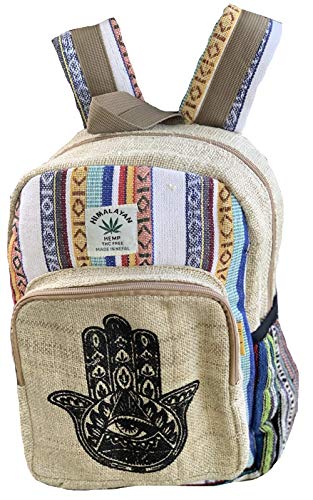Unique mini Hemp Backpack Small Backpack Festival Backpack Hippie Backpack, Hiking Backpack, Backpack Briefcase 100% Core Hemp| 100 VEGAN | FAIR TRADE | Handmade with Love.