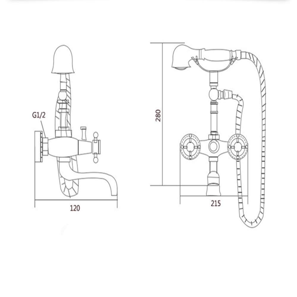 Elegante juego de grifos de cocina de bronce negro con porcelana azul antigua, elegante accesorio de baño con cabezales de ducha fijos, fácil instalación y diseño moderno para mejorar el hogar