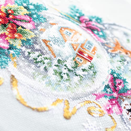 Magic Needle Zweigart Edition Counted Cross Stitch Kit A Christmas Fairy Tale, 22X32Cm, Diy #TOP1