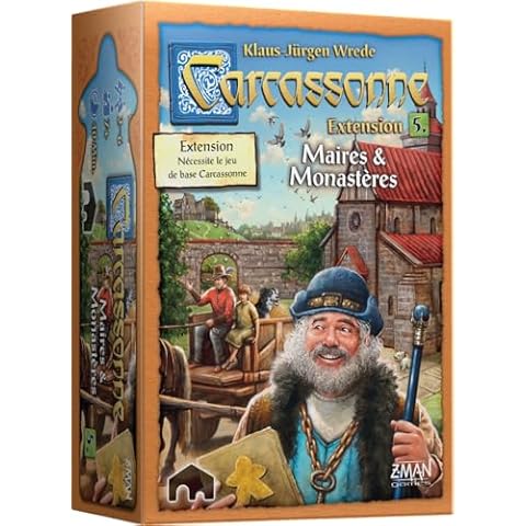 Asmodée Carcassonne: Mayor and Monasteries Expansion Cover
