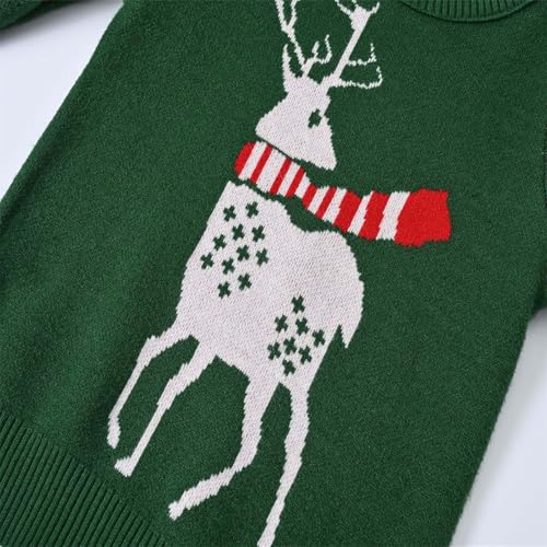 Blusa infantil de manga comprida para meninos e meninas festivas de Natal para crianças, suéter de g