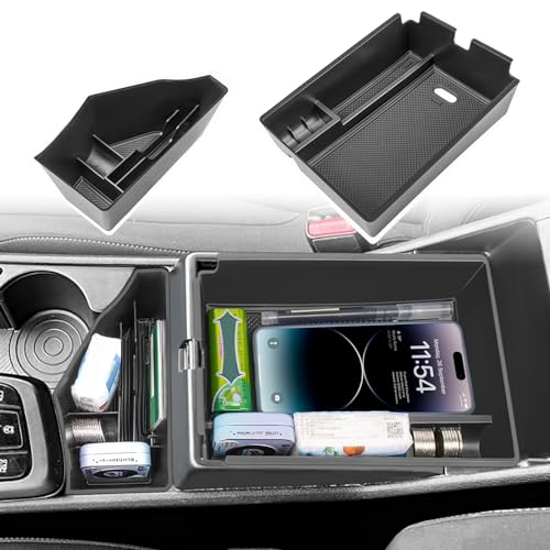 Neepiar Center Console Organizer Compatible with Kia Sportage NQ5 Hybrid 2023-2025 2026 Armrest Storage Box Middle Console Tray Interior Accessories-Hybrid Edition with Electronic Transmission ONLY