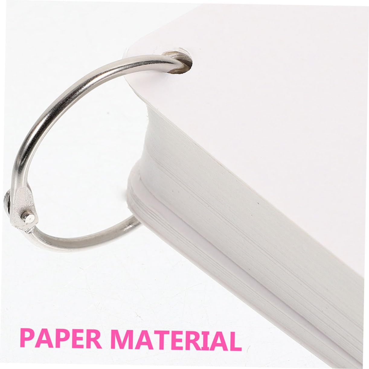 Leere Karten 300 Blatt aus Papier, Weiße Indexkarten für Notizen | 6 Ringe, Kreative Ausführung, Kompakt und Tragbar für Schule, Büro und Selbstgemacht Projekte