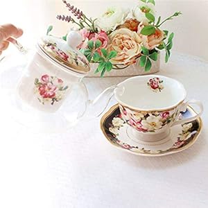 カップ＆ソーサー マグカップ 北欧 おしゃれ 可愛い セット 大きい 薔薇雑貨<br>姫系 花柄 ボタニカル 母の日ギフト