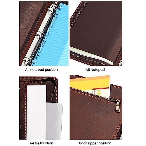 Tablet folio folder en cuir porte-document et poches de cartes - 5