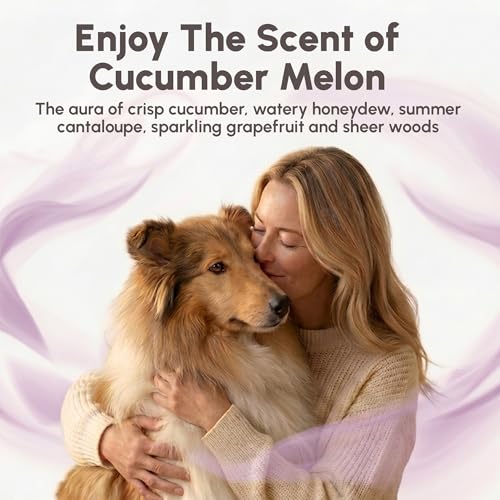 Image of Best Shot Scentament Spa Botanical Body Splash, Body Spray For Pets, Cat And Dog Cologne Spray, Cucumber Melon, 8 Oz.