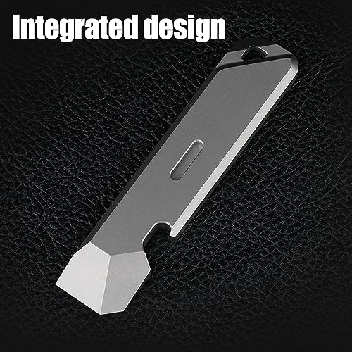 Pry Bar Bottle Opener,Titanium Alloy EDC Open Bottle for Outdoor Camping Tool, Silver - Image 3
