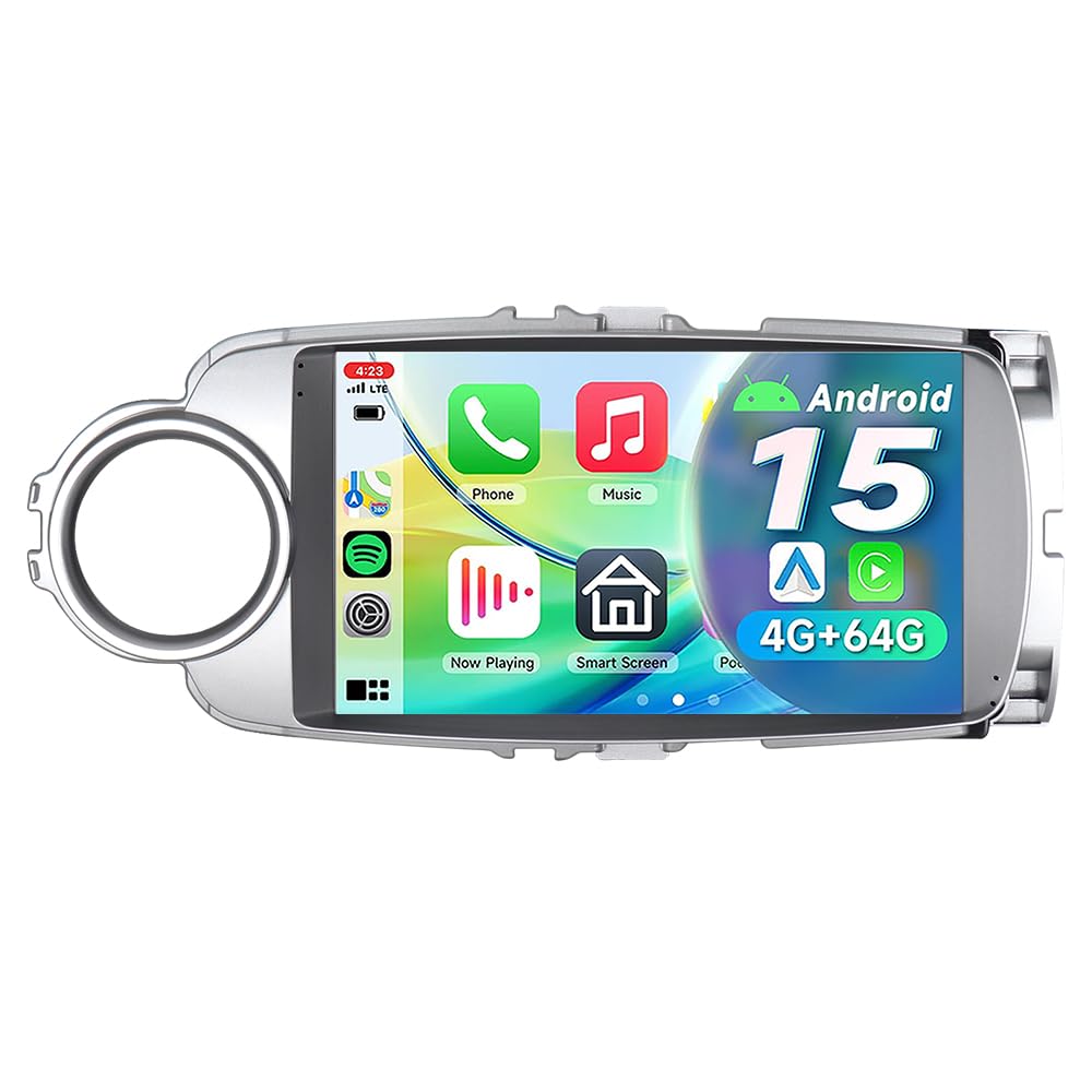 9" Autoradio Android 15 per Toyota Yaris 2011-2018 4+64GB