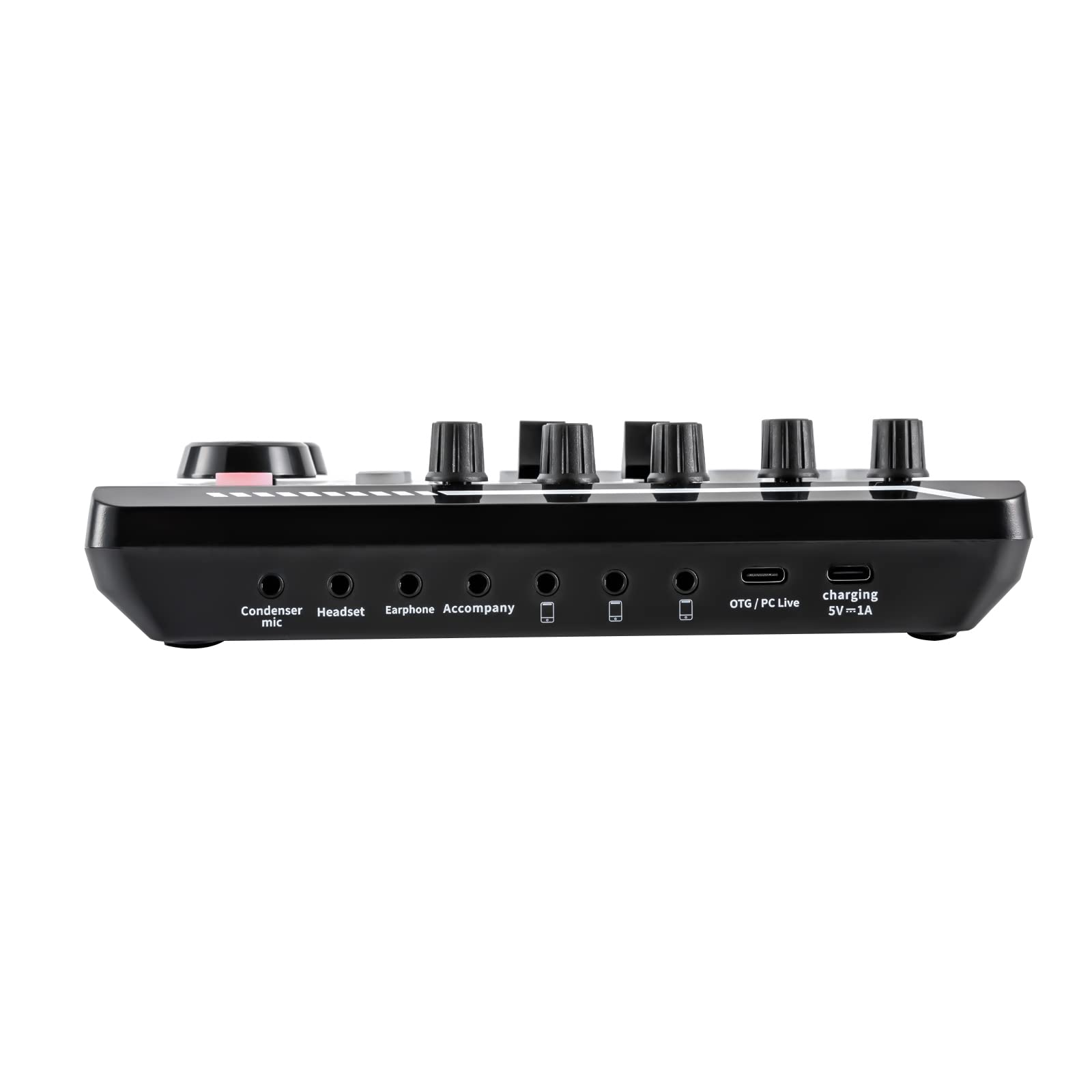 F998 karta dźwiękowa, profesjonalny mikser audio, system konsoli Soundboard, interfejs OTG typu C, mikser dźwiękowy, redukcja szumów, do studia nagrań i gier