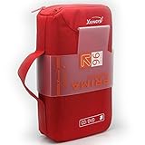 new 96 Disc CD VCD DVD Blu-Ray Storage Bag Wallet Holder Case Box - Red