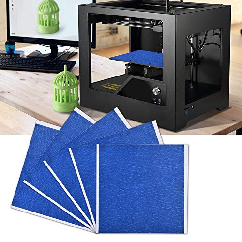 Aramox Nastro Adesivo Adesivo Sensibile Alla Pressione da 5 Pezzi per Letto Caldo per Stampante 3D, Resistenza Alle Alte Temperature, Strappo Facile, 210 X 200 Mm per Stampa 3D