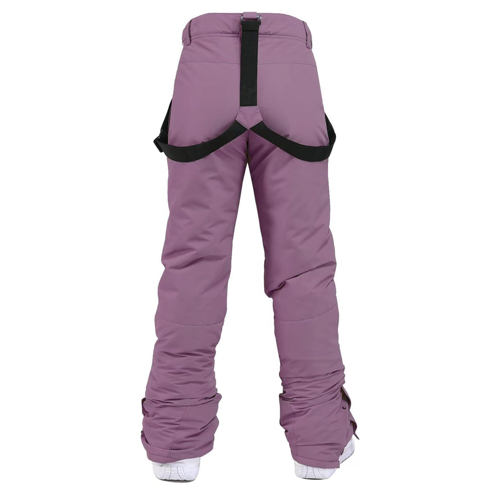 Pantalones de nieve para mujer con tirantes, pantalones de esquí con tirantes, pantalones térmicos, impermeables, pantalones de softshell, cálidos, para trekking, invierno, forrados, pantalones de