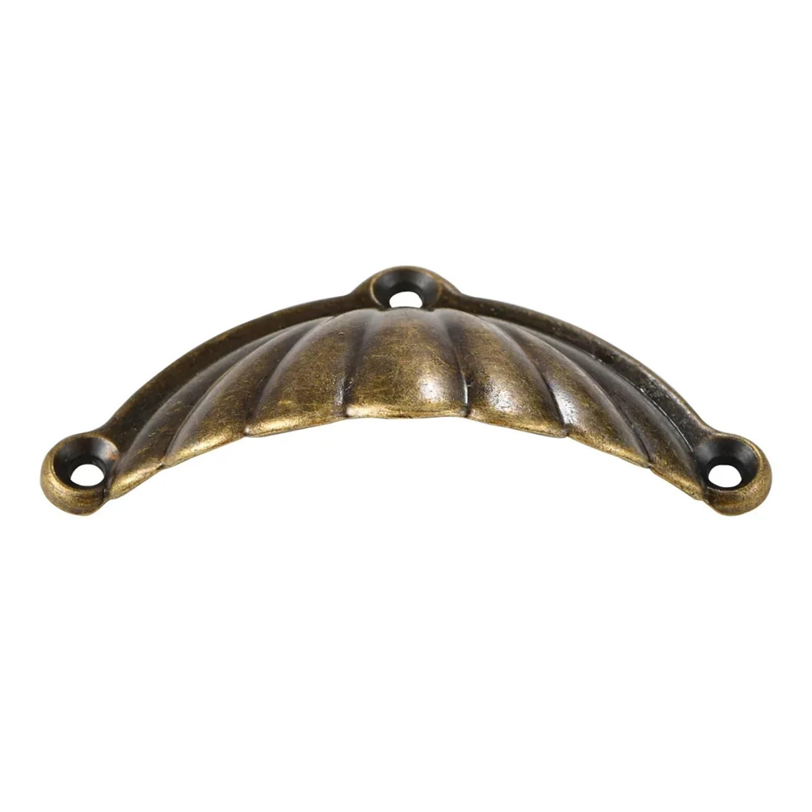 Diyouke 10PCS Antique Shell Cabinet Handles - Vintage Semi-Circular Drawer Pulls for Home Decor