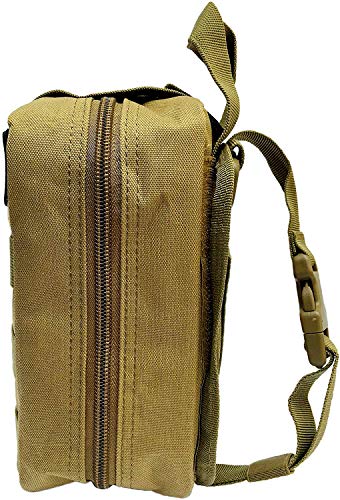Emergency Pet First Aid Kit For Dogs, Cats, Small Animals – 40 Piece Medical Pet Disaster Kit / Bugout Bag With Wildcow Vet Wrap (Tan) #TOP15