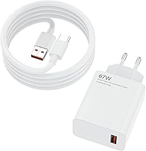 67W Chargeur Rapide, Chargeur Turbo pour Xiaomi 14T Pro/13T/14 Ultra/12 Lite/Redmi Pad SE/POCO X7 Pro/F6/X6 Pro/M6/X4 GT, pour Redmi Note 14 Pro 13 12, Adaptateur Charge avec 2M Câble USB C