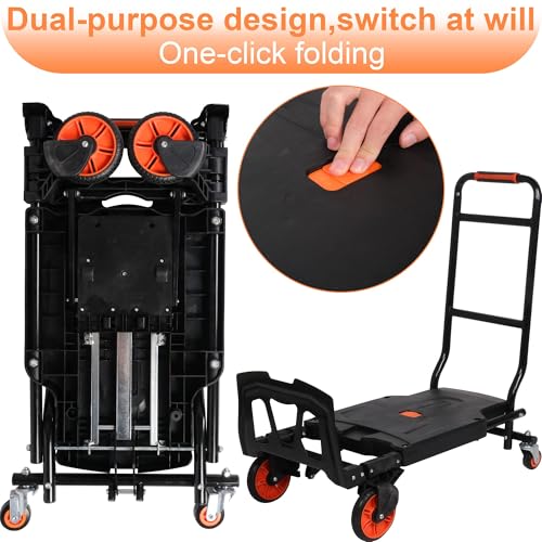 Carretilla plegable multifuncional con capacidad 150 kg miniatura 3