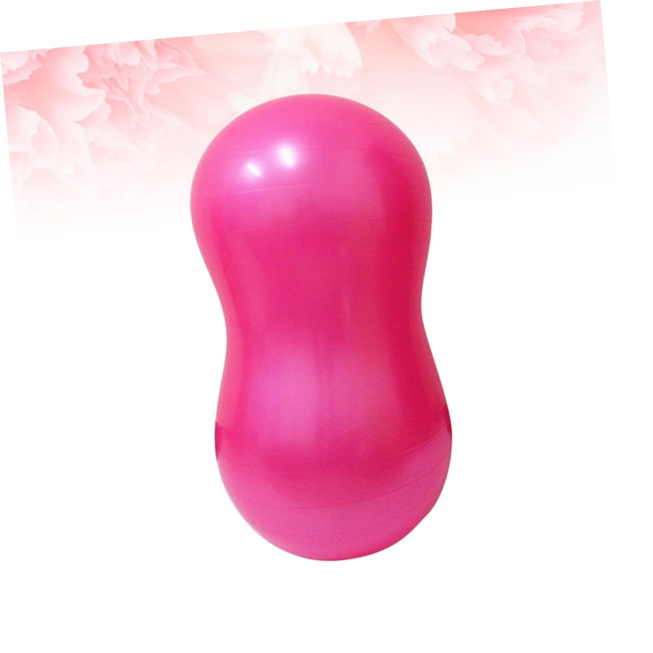 Yardwe Pilates Yogaball Verdickt aus PVC Platzfester Gymnastikball in Erdnussform zur Verbesserung der Gleichgewichtsstabilität und Flexiblen Heimtrainings