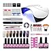Produktbild Saint-Acior 36W UV+LED Nagellampe Gel-Lack Starterset 10x UV Gel Nagellack für Gelnägel Nageldesigen UV Gel Lacken Farbgel Nagelset
